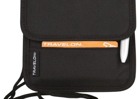 Travelon Folding Id and Boarding Pass Holder, Black, One Size